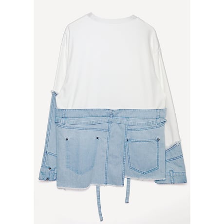 Instalive　AULA AILA 2027SS　DENIM DOCKING PULLOVER 1271-08028