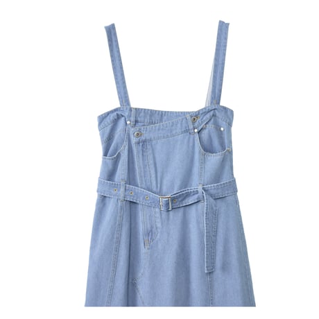 7/20 Instalive AULA AILA 2026aw　LACE LAYER DENIM JUMPER SKIRT　1264-03020