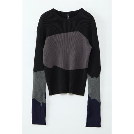 Instalive　AULA AILA 2027SS　COLOR BLOCK KNIT 1271-09029