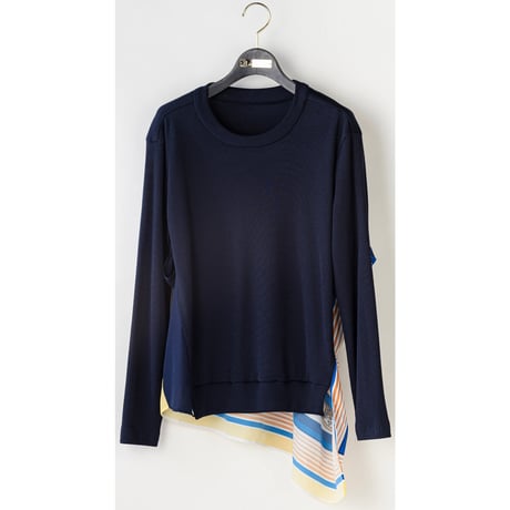 10/23 Instalive　Lallia Mu 2027Spring バックスカーフリブニットソー　2711544