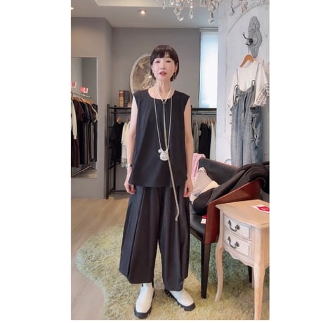 7/21 Instalive　akane 2026AW　ソフトドレープツヤタンク　26128-1468Z