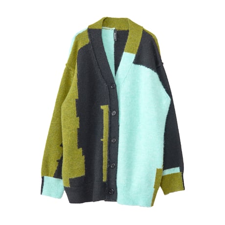 7/20 Instalive AULA AILA 2026aw　COLOR BLOCK CARDIGAN　1264-09012