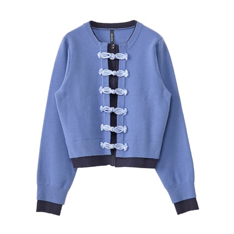 7/20 Instalive AULA AILA 2026aw　FROG BUTTON LAYERED DESIGN CARDIGAN　1264-09028