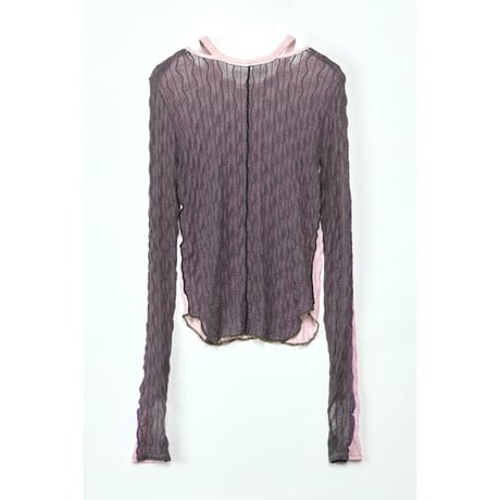 Instalive　AULA AILA 2027SS　SHEER JACQARD PULLOVER 1271-08046