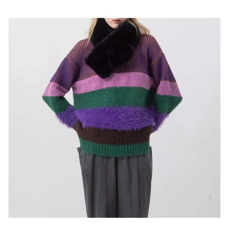 7/20 Instalive AULA AILA 2026aw　MIX SHAGGY KNIT　1264-09016