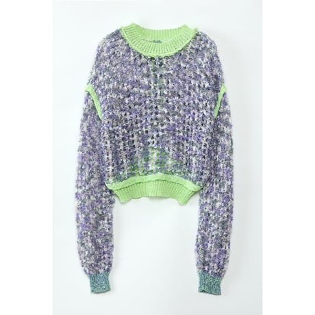 Instalive　AULA AILA 2027SS　2WAY PAPER YARN MESH PULLOVER 1271-09020