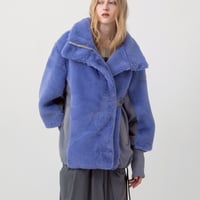 7/20 Instalive AULA AILA 2026aw　STAND COLLAR FUR COAT　1264-01027