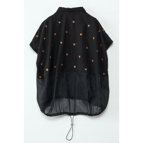 Instalive　AULA AILA 2027SS　LEOPARD EMBROIDERY SHIRT 1271-04036