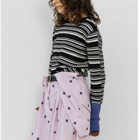 Instalive　AULA AILA 2027SS　2WAY BORDER PULLOVER 1271-09015