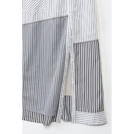 Instalive　AULA AILA 2027SS　STRIPE SHIRT SKIRT 1271-07032