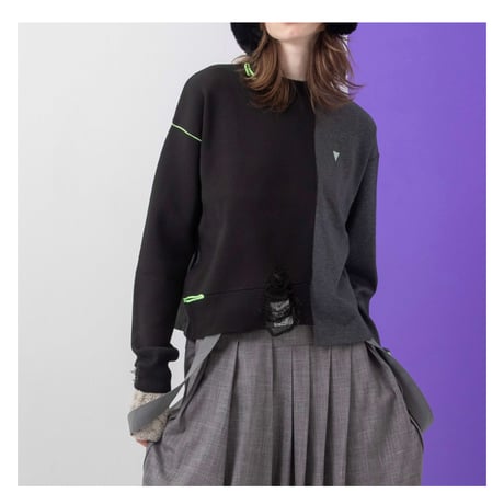 7/20 Instalive AULA AILA 2026aw　KNIT COMBINATION PULLOVER　1264-08005