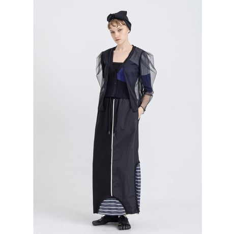 Instalive　AULA AILA 2027SS　VOLUME SLEEVE LAYERED CARDIGAN 1271-09040