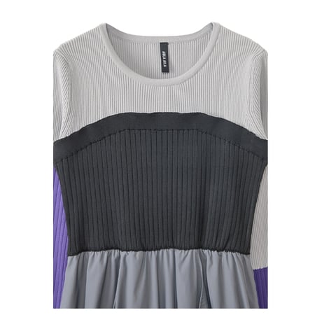 7/20 Instalive AULA AILA 2026aw　KNIT DOCKING ONE-PIECE　1264-03029
