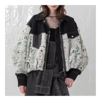 7/20 Instalive AULA AILA 2027 PreSpring　DENIM COMBINATION LACE BLOUSON　1271-02001