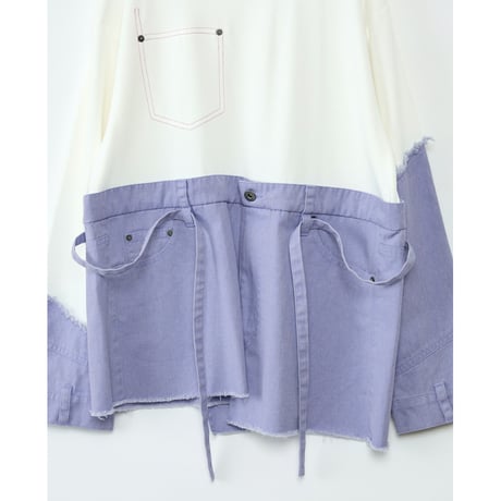 Instalive　AULA AILA 2027SS　DENIM DOCKING PULLOVER 1271-08028