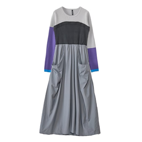 7/20 Instalive AULA AILA 2026aw　KNIT DOCKING ONE-PIECE　1264-03029