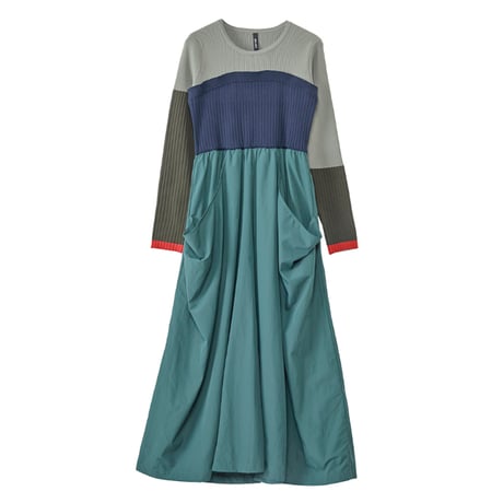 7/20 Instalive AULA AILA 2026aw　KNIT DOCKING ONE-PIECE　1264-03029