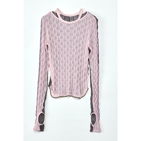Instalive　AULA AILA 2027SS　SHEER JACQARD PULLOVER 1271-08046