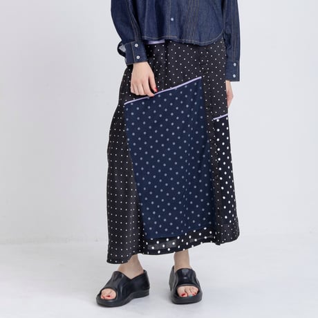 Instalive　AULA AILA 2027SS　STRIPE SHIRT SKIRT 1271-07032