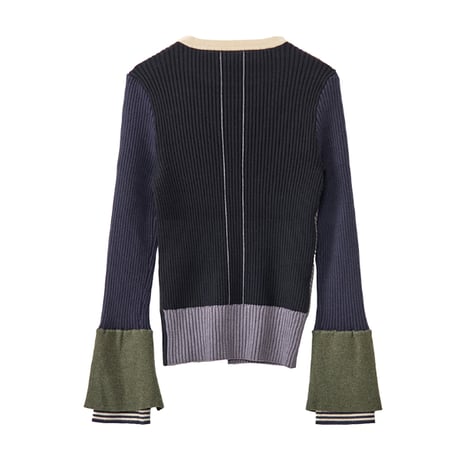 7/20 Instalive AULA AILA 2026aw　MULTI RIB KNIT PULLOVER　1264-09019