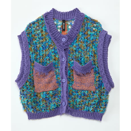Instalive　AULA AILA 2027SS　PAPER YARN MESH VEST 1271-09019