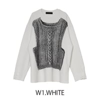 10/9　Instalive MICALLE MICALLE 2026AW③　ニットプリントカットソー　MMH135TEC