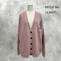 10/6　Instalive　ayane 2027Early Spring　ロゴ刺繍ニットカーディガン　897137