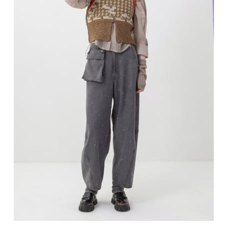 7/20 Instalive AULA AILA 2026aw　MILITARY BIJOU PANTS　1264-06010