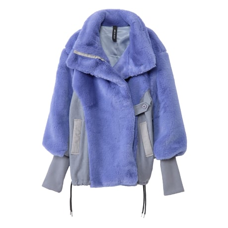 7/20 Instalive AULA AILA 2026aw　STAND COLLAR FUR COAT　1264-01027