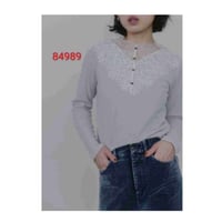 7/28　Instalive　Eimee Law 2026AW　ネックレースリブカットソーTOPS　84989