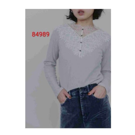 7/28　Instalive　Eimee Law 2026AW　ネックレースリブカットソーTOPS　84989