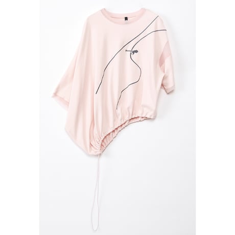 Instalive　AULA AILA 2027SS　ZIP EMBROIDERY T-SHIRT 1271-08057