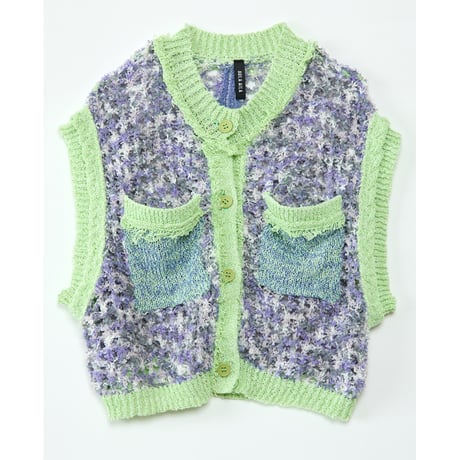 Instalive　AULA AILA 2027SS　PAPER YARN MESH VEST 1271-09019