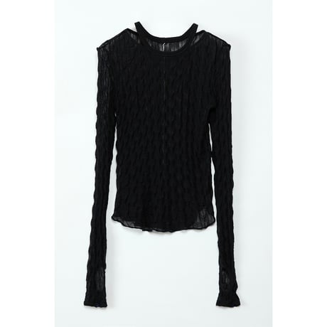 Instalive　AULA AILA 2027SS　SHEER JACQARD PULLOVER 1271-08046