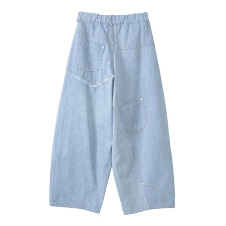 7/20 Instalive AULA AILA 2027 PreSpring　DENIM COMBINATION LACE PANTS　1271-06002