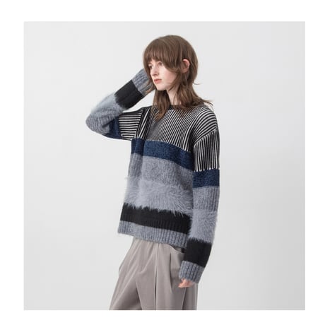 7/20 Instalive AULA AILA 2026aw　MIX SHAGGY KNIT　1264-09016