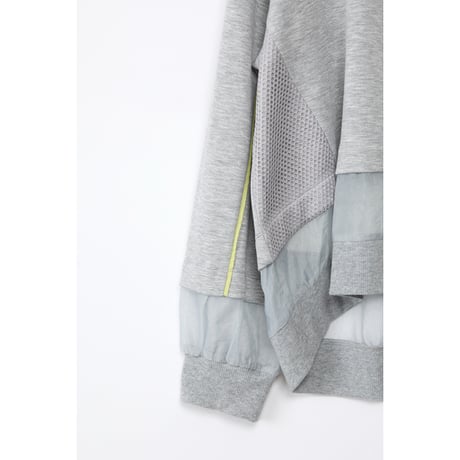 Instalive　AULA AILA 2027SS　SHEER COMBINATION PULLOVER 1271-08017