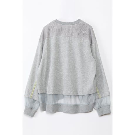 Instalive　AULA AILA 2027SS　SHEER COMBINATION PULLOVER 1271-08017