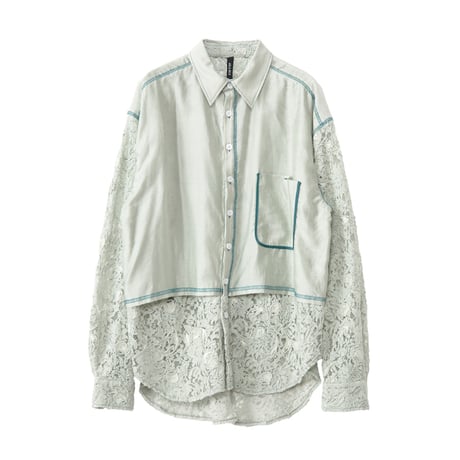 7/20 Instalive AULA AILA 2027 PreSpring　LACE LAYERED SHIRT　1271-04006