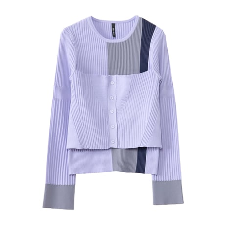7/20 Instalive AULA AILA 2026aw BARE TOP RIB KNIT　1271-09003