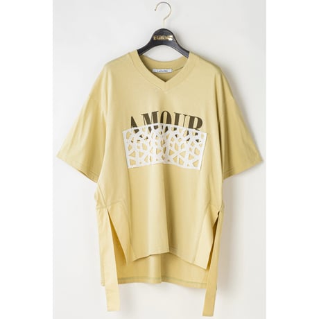10/23 Instalive　Lallia Mu 2027Spring レースドッキングロゴカットソー　2711535