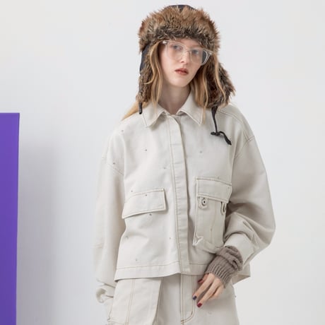 7/20 Instalive AULA AILA 2026aw　MILITARY BIJOU SHIRT　1264-04009