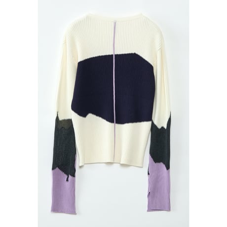 Instalive　AULA AILA 2027SS　COLOR BLOCK KNIT 1271-09029