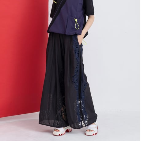 Instalive　AULA AILA 2027SS　EMBROIDERY PANTS 1271-06056