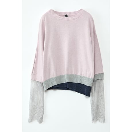 Instalive　AULA AILA 2027SS　LACE LAYERED KNIT 1271-09013
