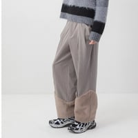 7/20 Instalive AULA AILA 2026aw　FUR COMBINATION STRAIGHT PANTS　1264-06015