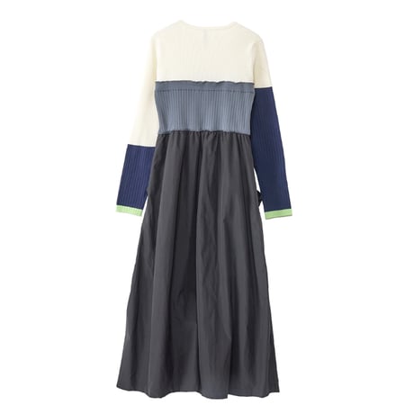 7/20 Instalive AULA AILA 2026aw　KNIT DOCKING ONE-PIECE　1264-03029