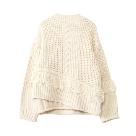 7/20 Instalive AULA AILA 2026aw　FRINGE KNIT　1264-09024