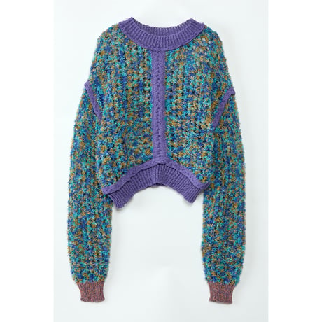 Instalive　AULA AILA 2027SS　2WAY PAPER YARN MESH PULLOVER 1271-09020