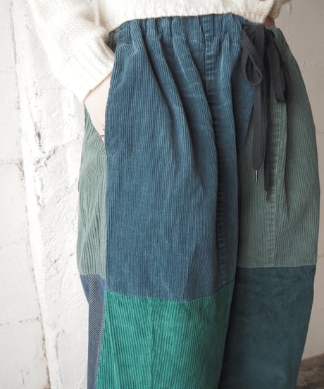 Remake Corduroy Wide Easy Pants GN